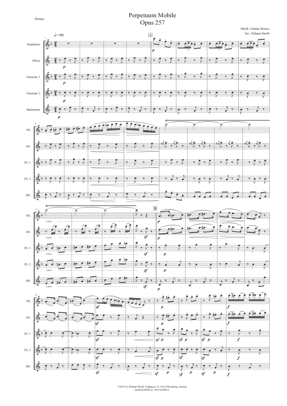 Produktgalerie: Seite 1 von 11 Perpetuum Mobile, , Saxophon Quintett