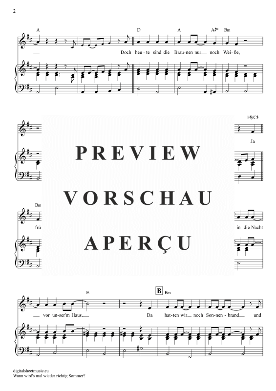 Product gallery: Page 3 of 9 Wann wird’s mal wieder richtig Sommer , Carrell, Rudi, Klavier, Gesang & Akkorde