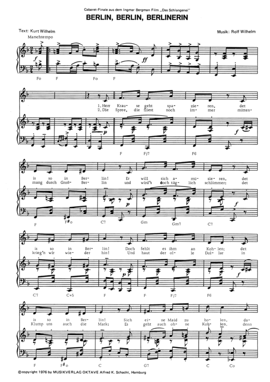 gallery: Berlin, Berlin, Berlinerin , , Klavier und Gesang