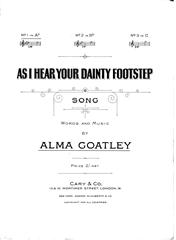 Produktbild zu: As I Hear Your Dainty Footstep