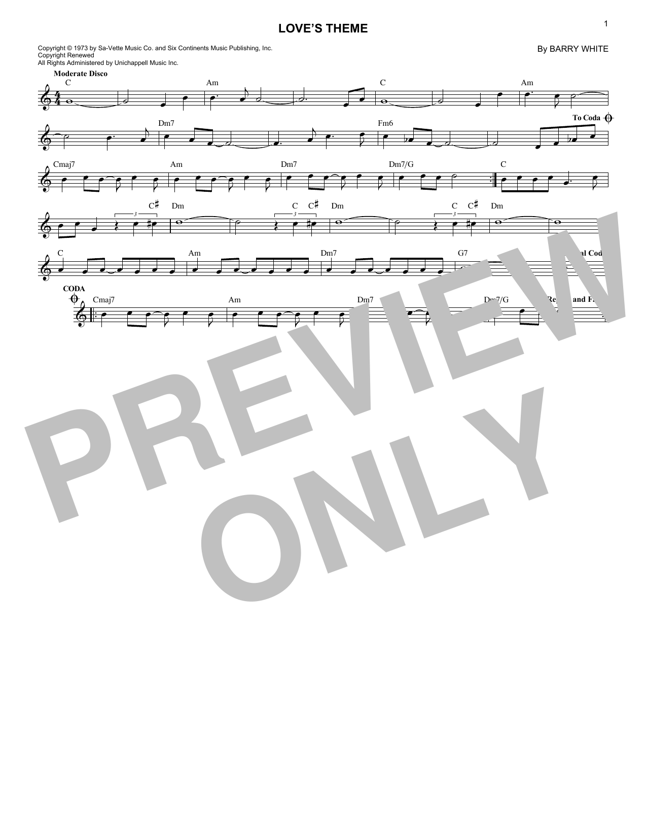 Produktbild zu: Love's Theme