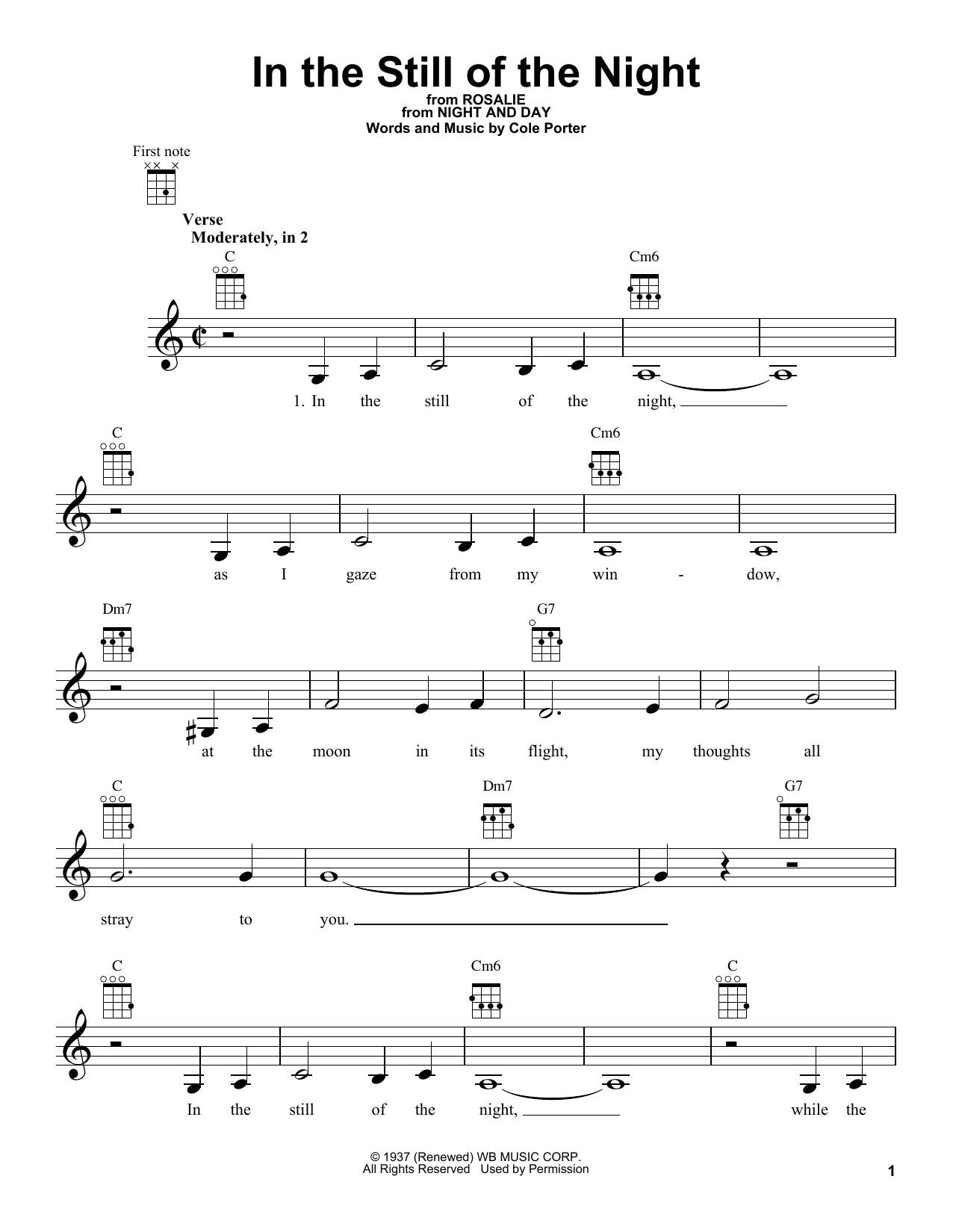 Product gallery: Page 1 of 1 In The Still Of The Night, Cole Porter