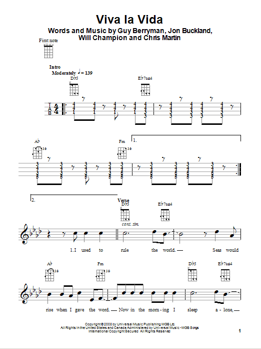 Product gallery: Page 1 of 1 Viva La Vida, Coldplay