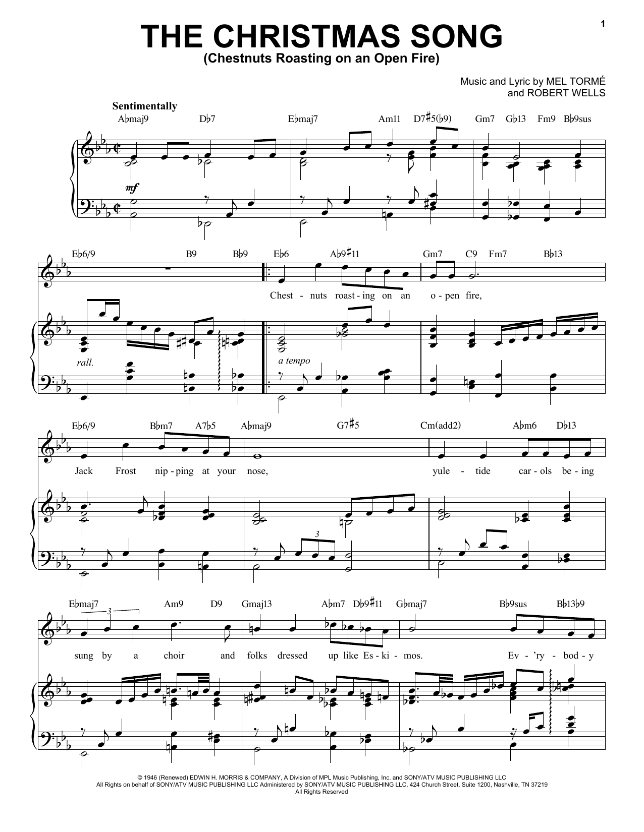 Product picture to: The Christmas Song (Chestnuts Roasting On An Open Fire) [Jazz Version] (arr. Brent Edstrom)