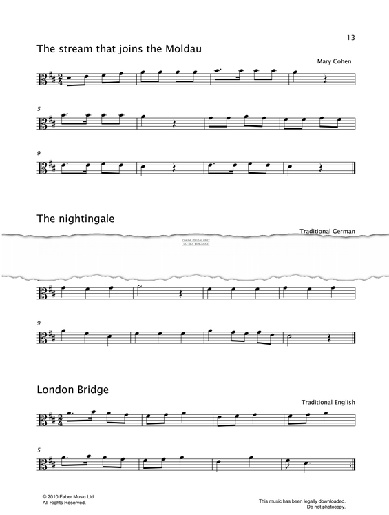 Produktgalerie: Seite 1 von 1 The Nightingale, German Traditional, Viola