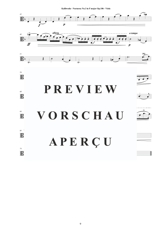Produktgalerie: Seite 10 von 10 Nocturne Nr.3 Op.186, , Viola und Klavier