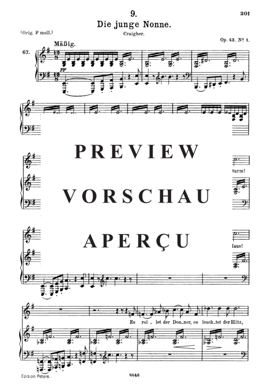 gallery: Die junge Nonne D.828 , , (Gesang mittel + Klavier)