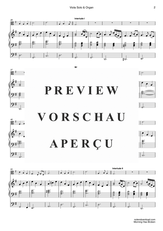 gallery: Morning Has Broken, Stevens, Cat, (Viola Solo und Orgel)