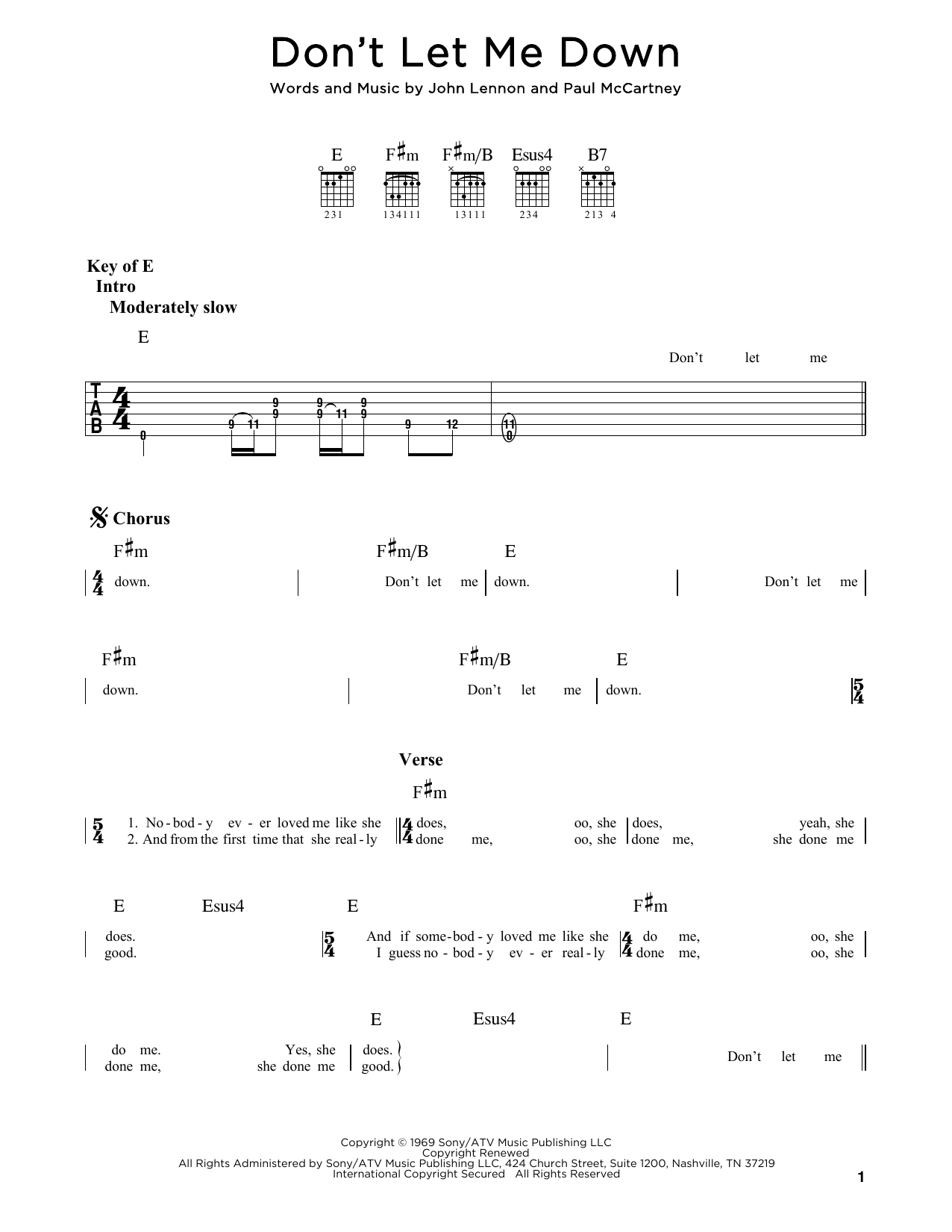 Product gallery: Page 1 of 1 Don't Let Me Down, The Beatles