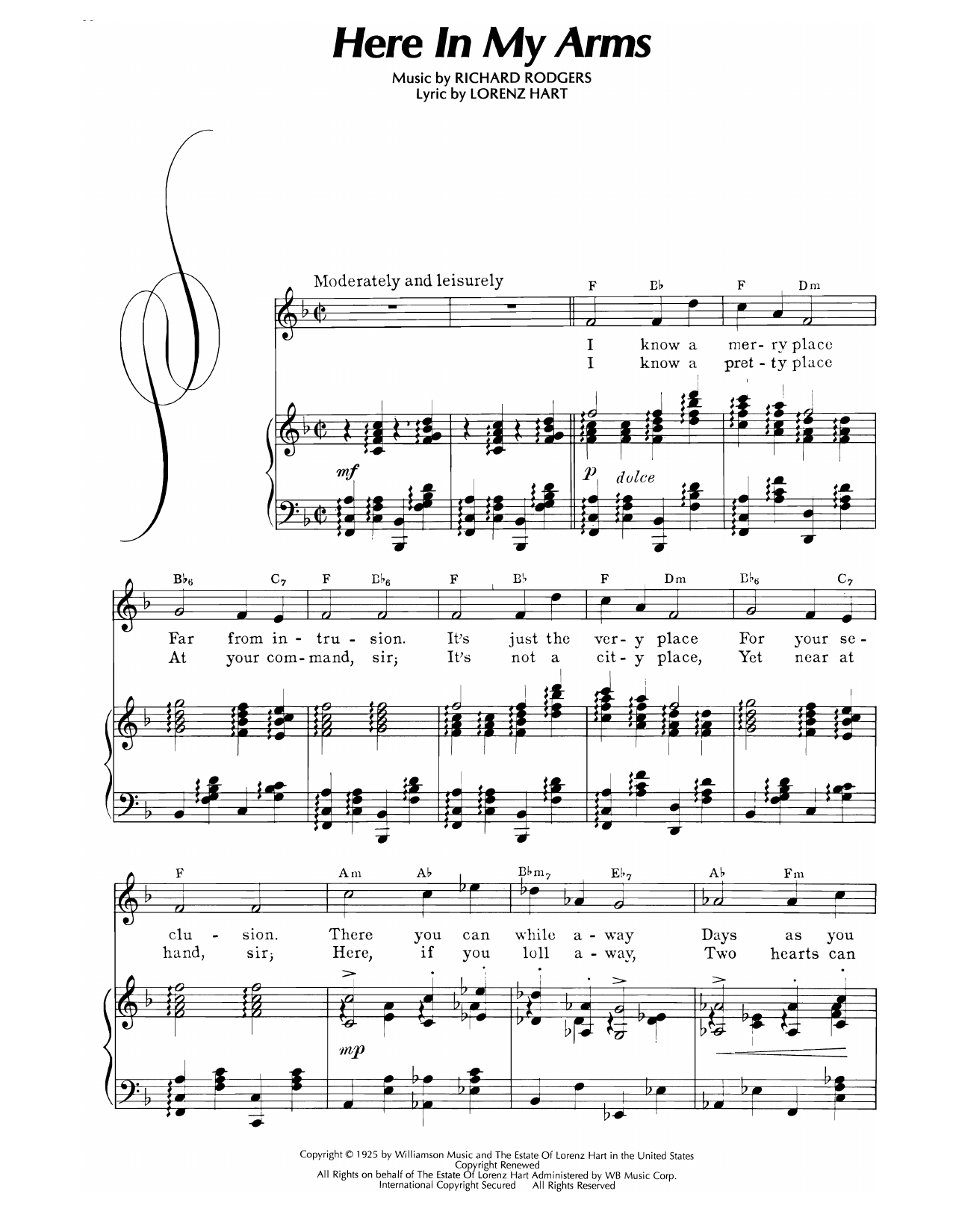 Product picture to: Here In My Arms (from Dearest Enemy)