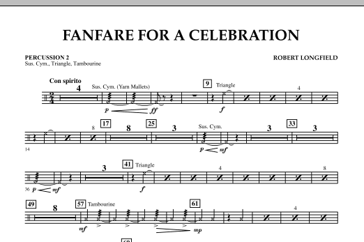 Produktgalerie: Seite 1 von 1 Fanfare For A Celebration - Percussion 2, Robert Longfield, Ensemble