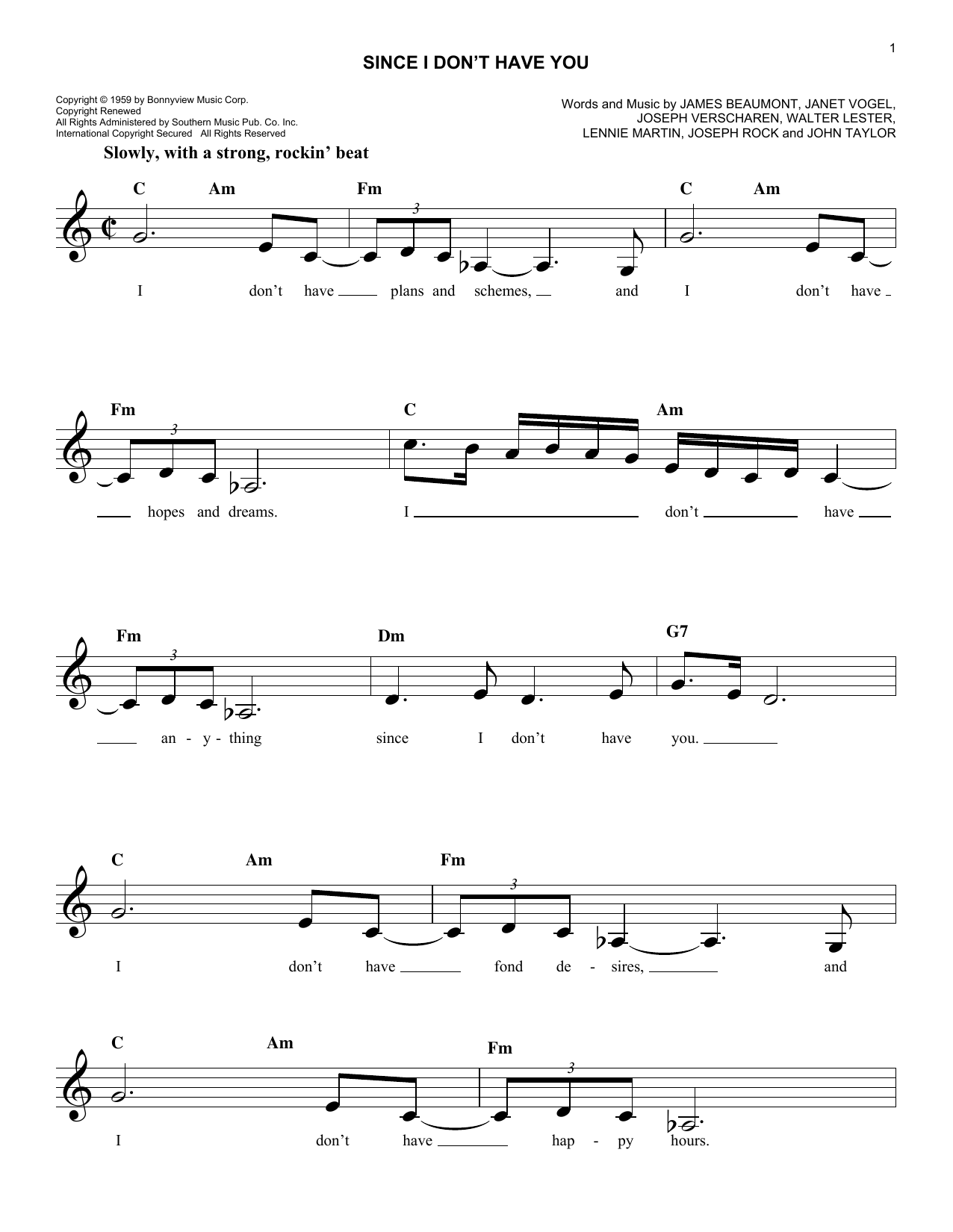 Produktgalerie: Seite 1 von 1 Since I Don't Have You, The Skyliners