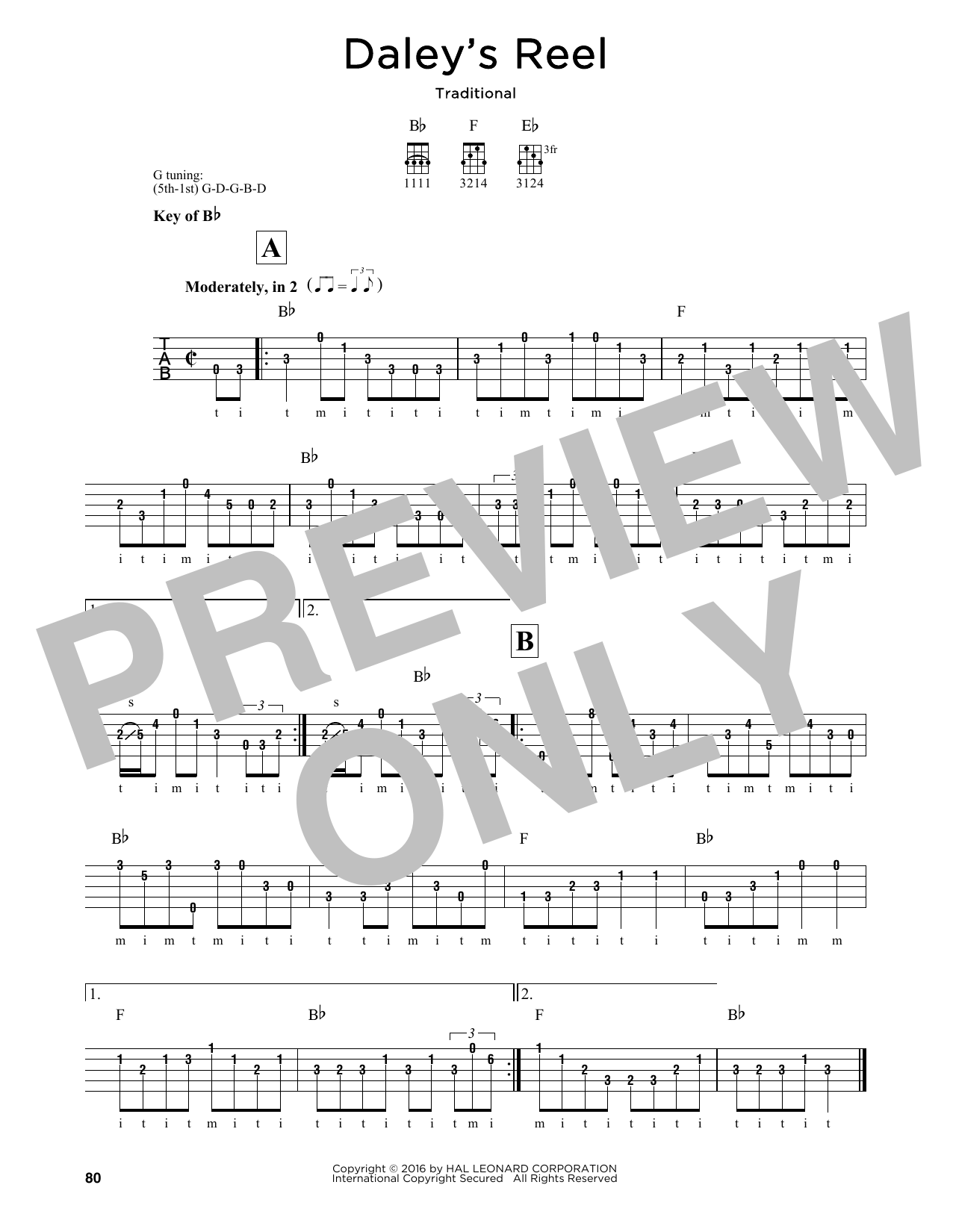 Produktgalerie: Seite 1 von 1 Daley's Reel, Traditional, Banjo