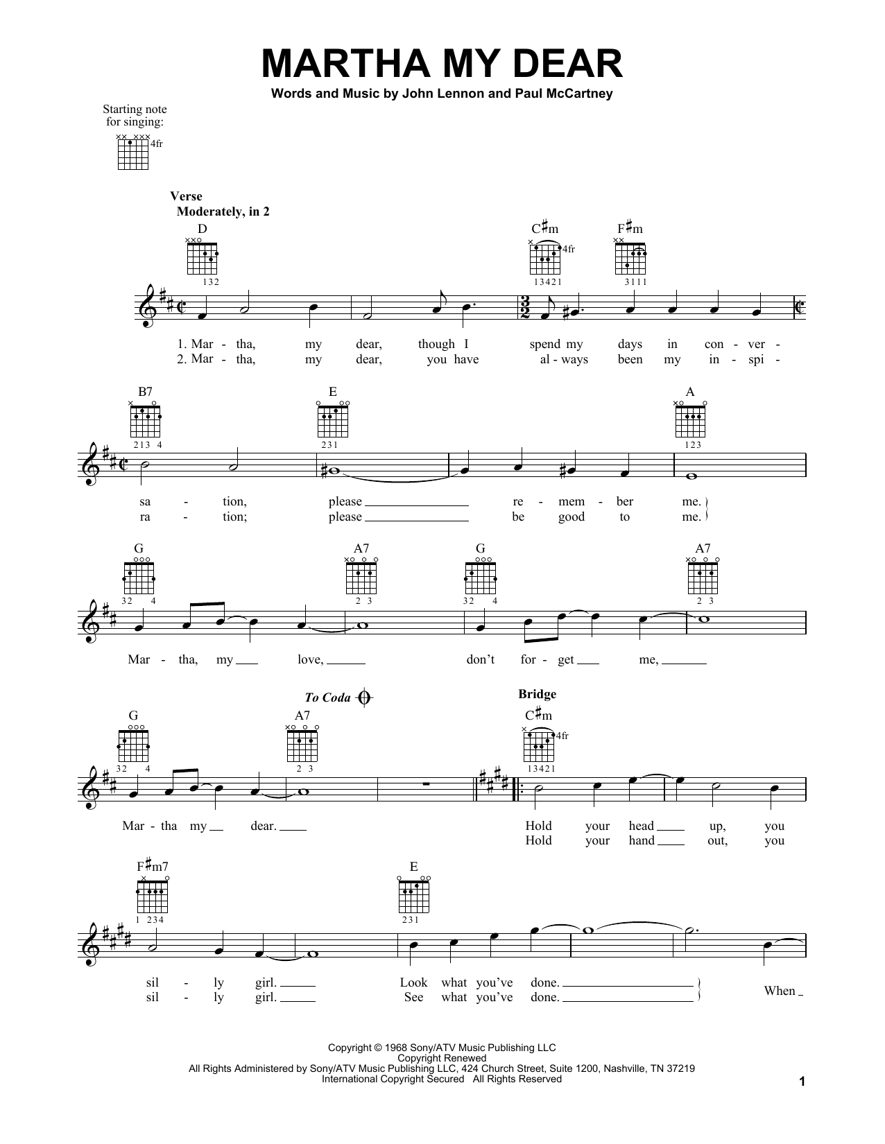 Produktbild zu: Martha My Dear