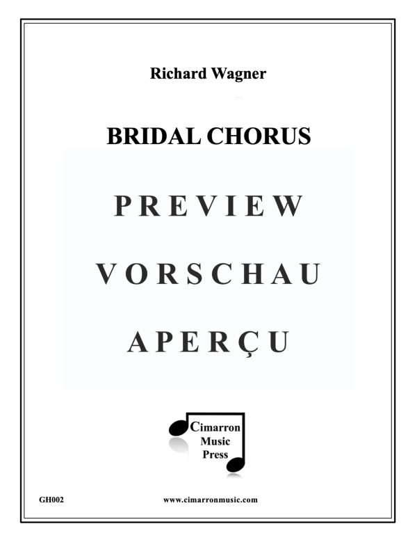 Produktgalerie: Seite 2 von 11 Brautchor aus Lohengrin, , Blechbläser Quintett