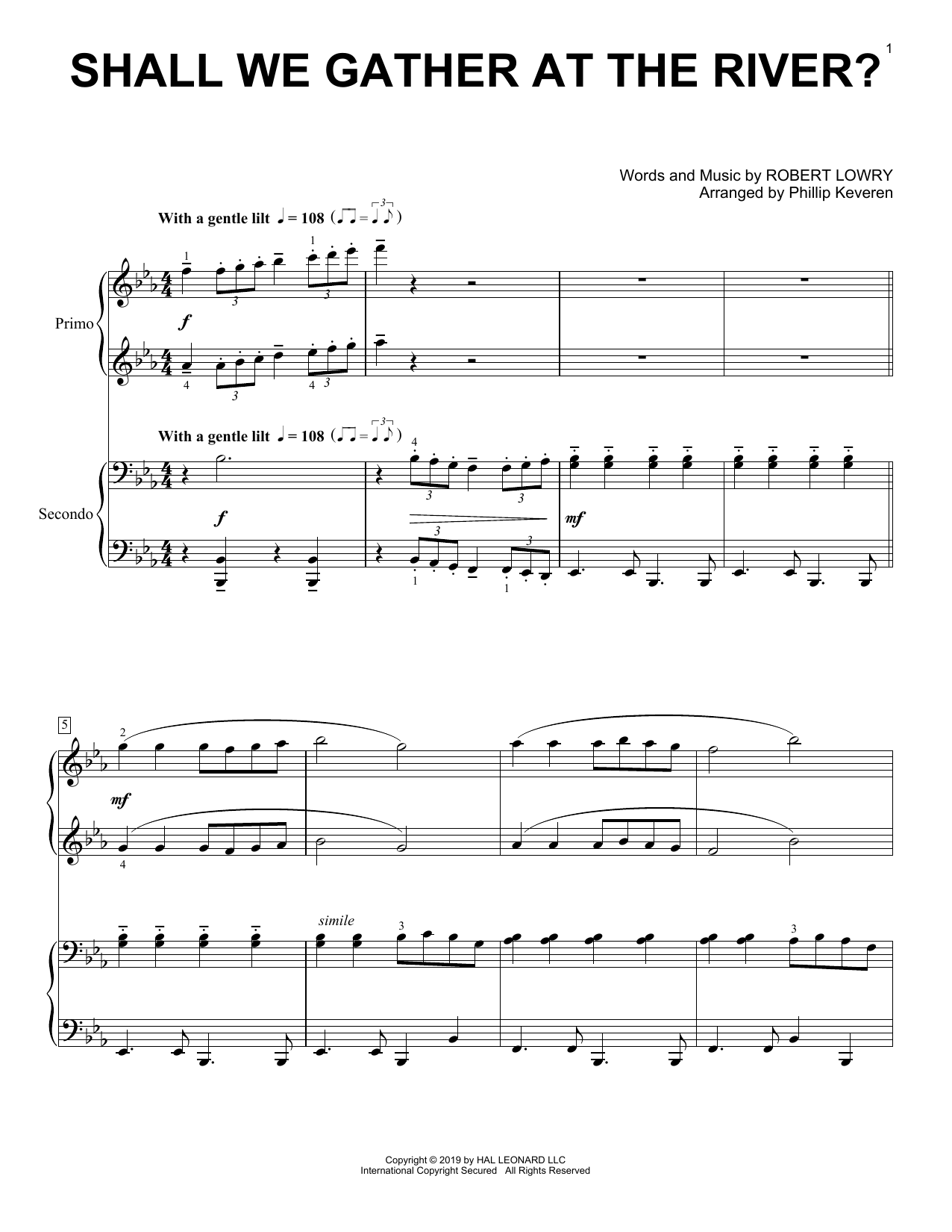 Produktbild zu: Shall We Gather At The River? (arr. Phillip Keveren)