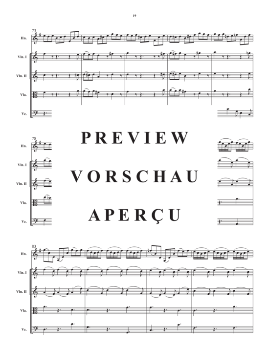 Produktgalerie: Seite 21 von 21 Concerto in a minor , , (Streicher Quartett + Horn in F Solo)