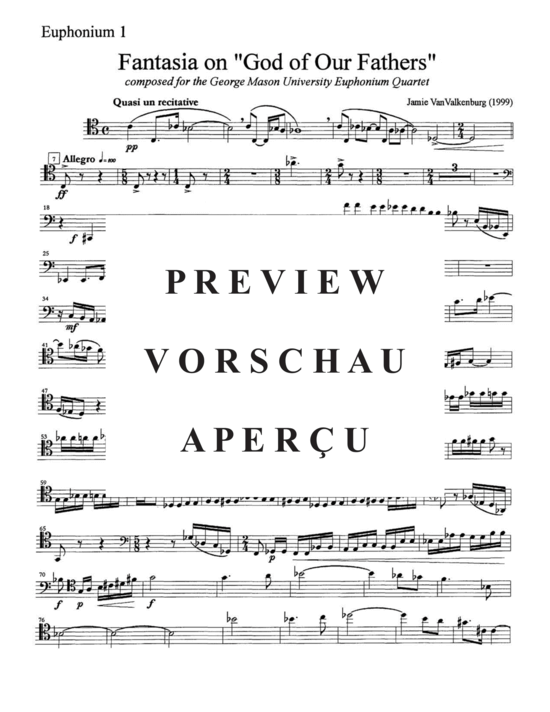 Product gallery: Page 20 of 21 Fantasia on ",God of Our Fathers", , , (Euphonium Quartet)