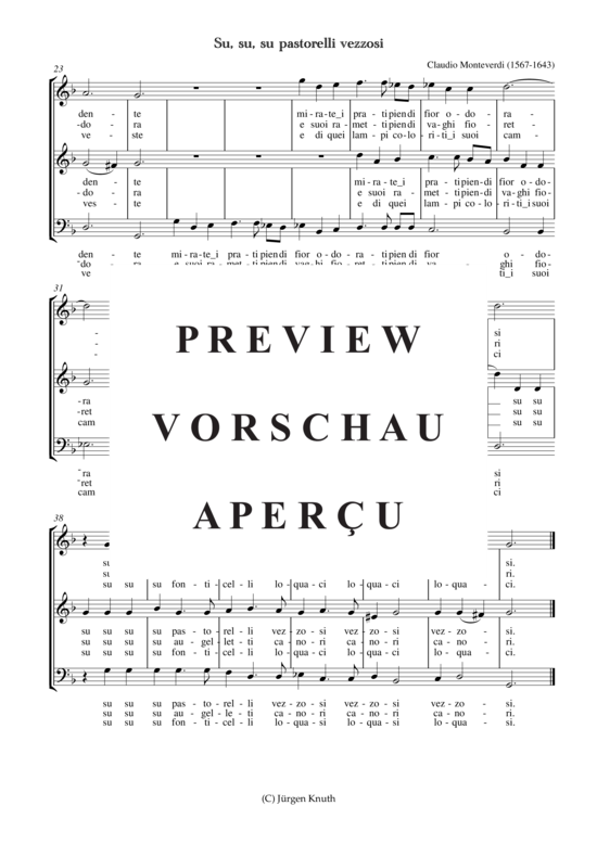 gallery: Su, su, su pastorelli vezzosi , , (Gemischter Chor 3-stimmig SSB)