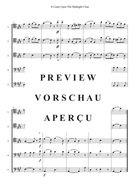 Produktgalerie: Seite 3 von 3 It Came Upon The Midnight Clear , , (Fagott Quintett)