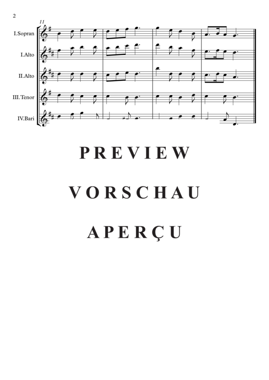 Product gallery: Page 3 of 8 Sah ein Knab´ ein Röslein steh´n (Heideröslein) , , Saxophon Quartet S/AATB