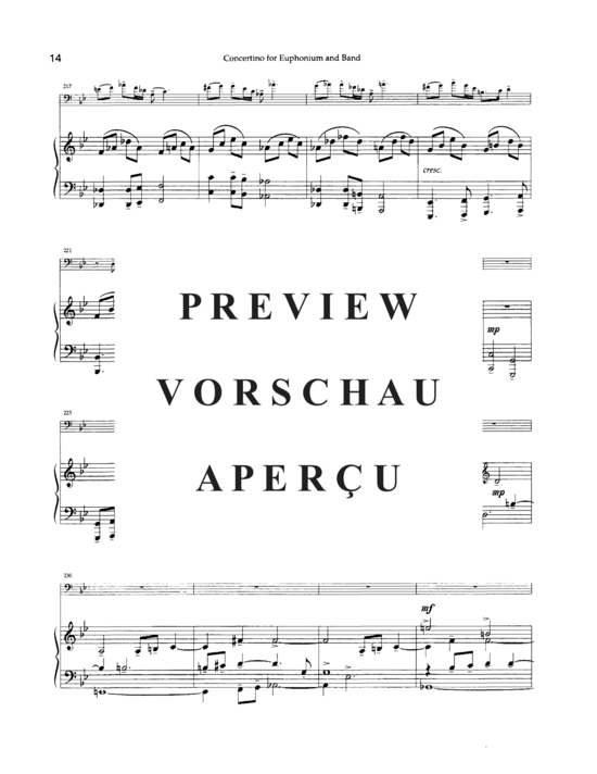Product gallery: Page 19 of 21 Concertino , , (euphonium + piano)