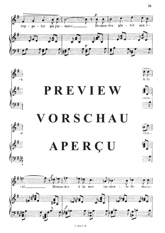 gallery: Poème d´un jour (Toujours) , ,  Op.21 No.2 (Gesang mittel + Klavier)
