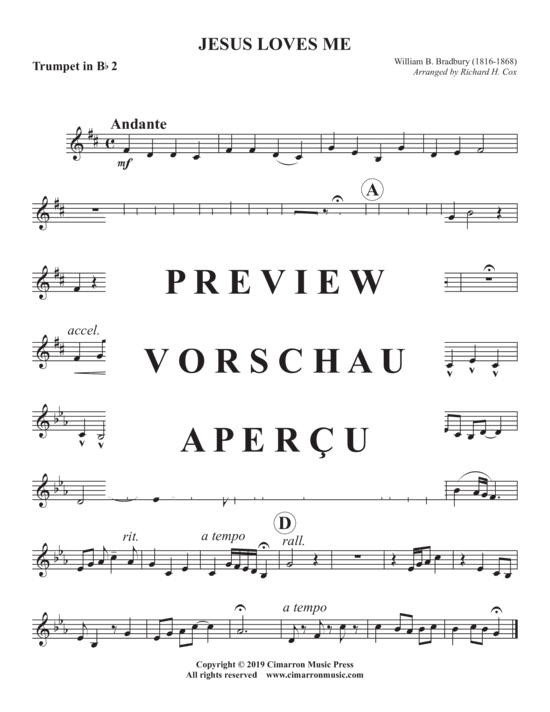 Produktgalerie: Seite 6 von 9 Jesus Loves Me , , (Blechbläser Quintett)