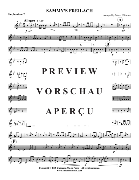 Product gallery: Page 8 of 10 Sammy's Freilach , , (Tuba Quartet: 2x Baritone, 2xTuba)