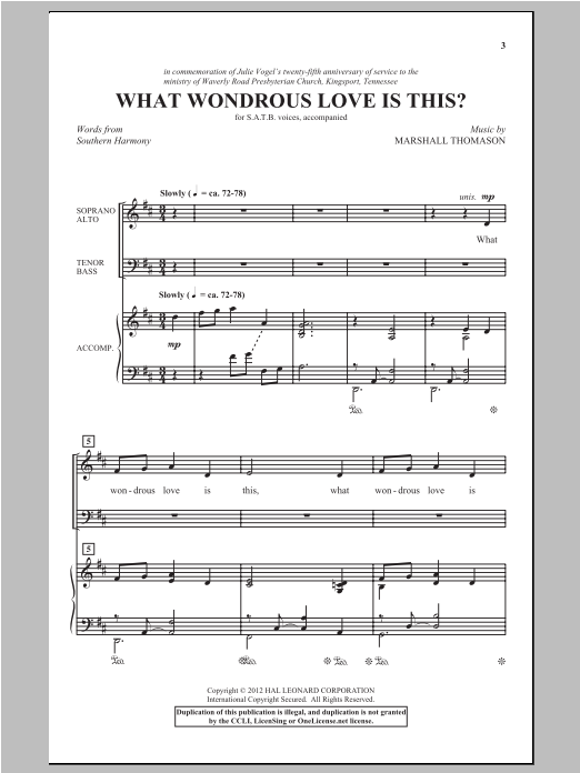 Product gallery: Page 1 of 1 What Wondrous Love Is This?, Marshall Thomason