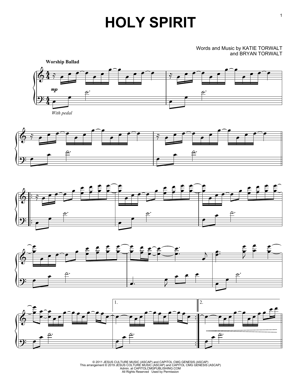 Produktgalerie: Seite 1 von 1 Holy Spirit, Francesca Battistelli, Klavier