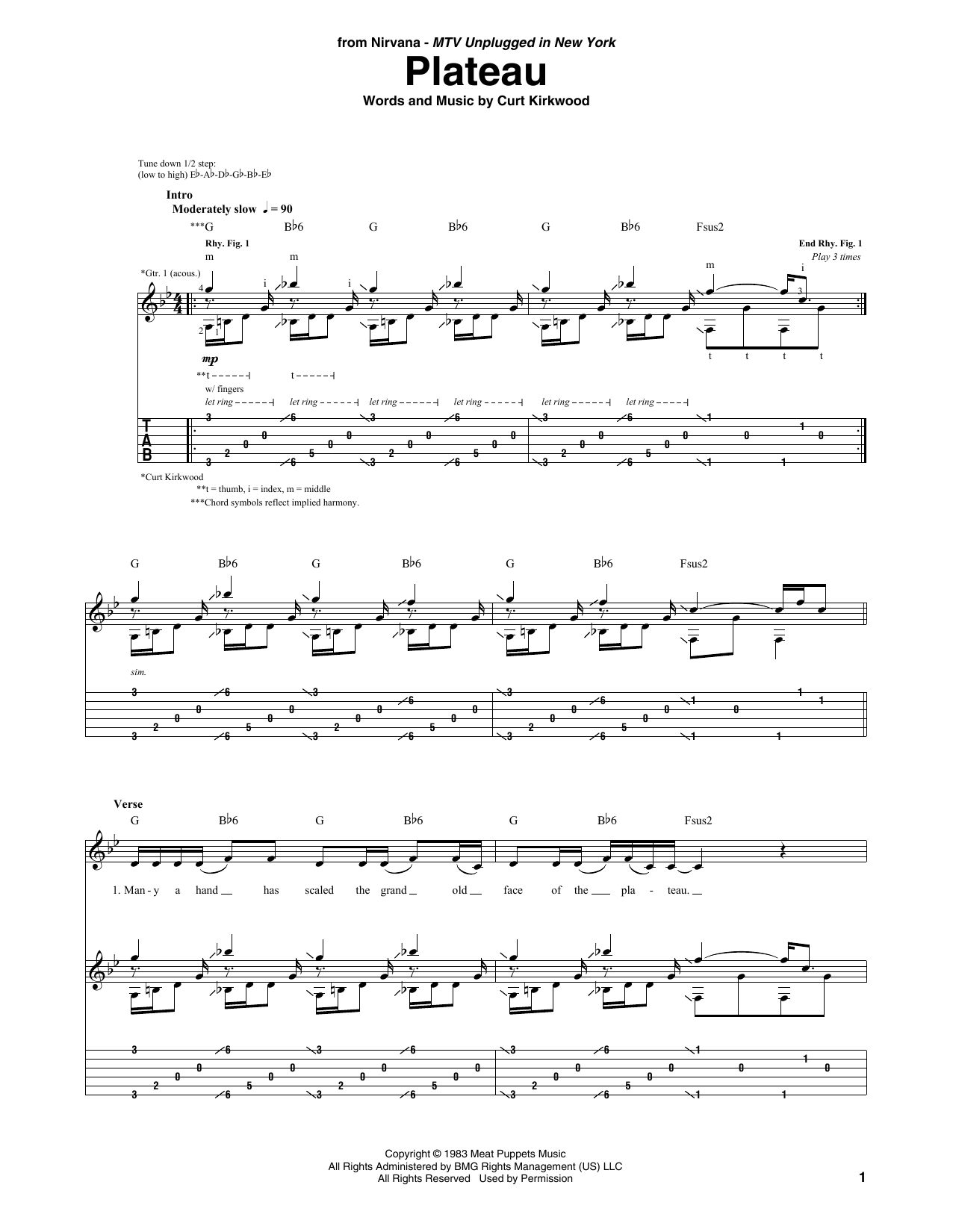 Produktgalerie: Seite 1 von 1 Plateau, Nirvana, Gitarre
