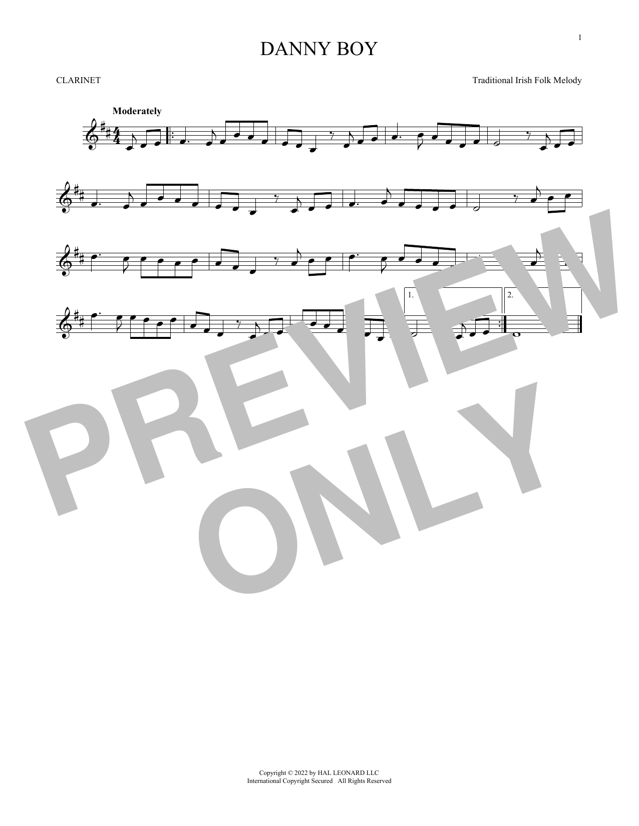Product gallery: Page 1 of 1 Danny Boy, Frederick Edward Weatherly