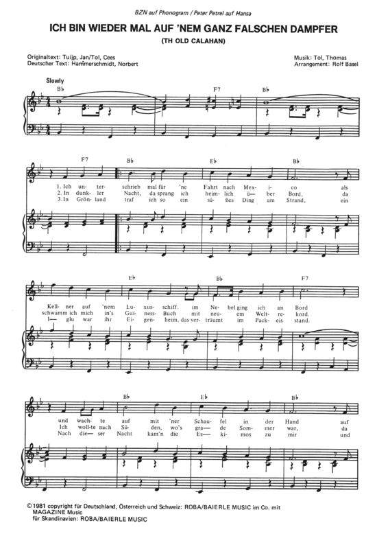 Produktbild zu: Ich bin wieder mal auf 'nem ganz falschen Dampfer Einzelausgabe