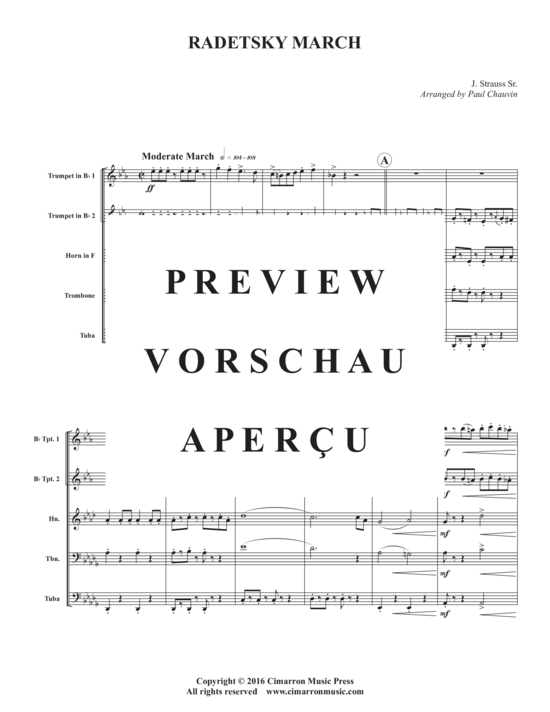 gallery: Radetzky March , , (Blechbläserquintett)