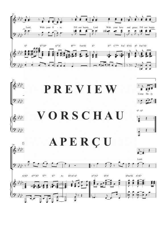 gallery: Come Holy Spirit, , Gemischter Chor 3-stimmig