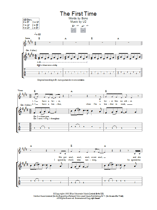 Product gallery: Page 1 of 1 The First Time, U2
