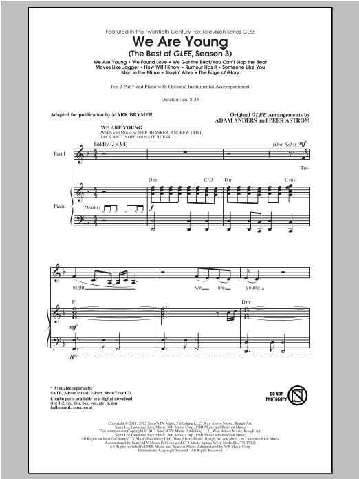 Produktbild zu: We Are Young (The Best Of Glee Season 3) (Medley)