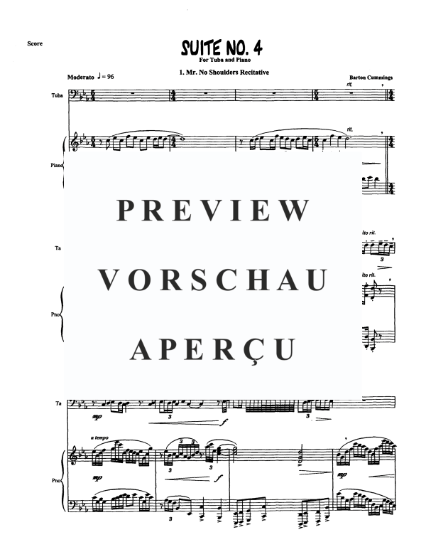 Produktgalerie: Seite 3 von 11 Suite No. 4, , Tuba und Klavier