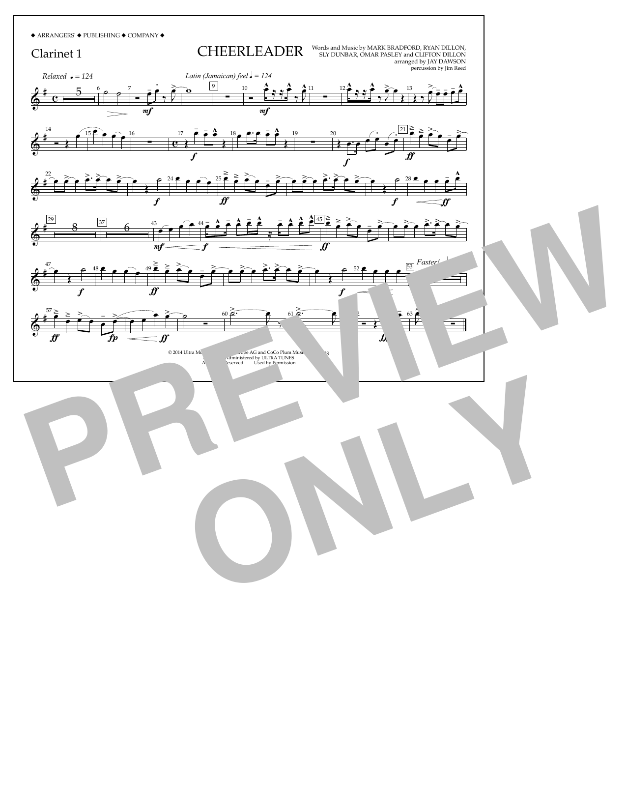 Produktbild zu: Cheerleader - Clarinet 1