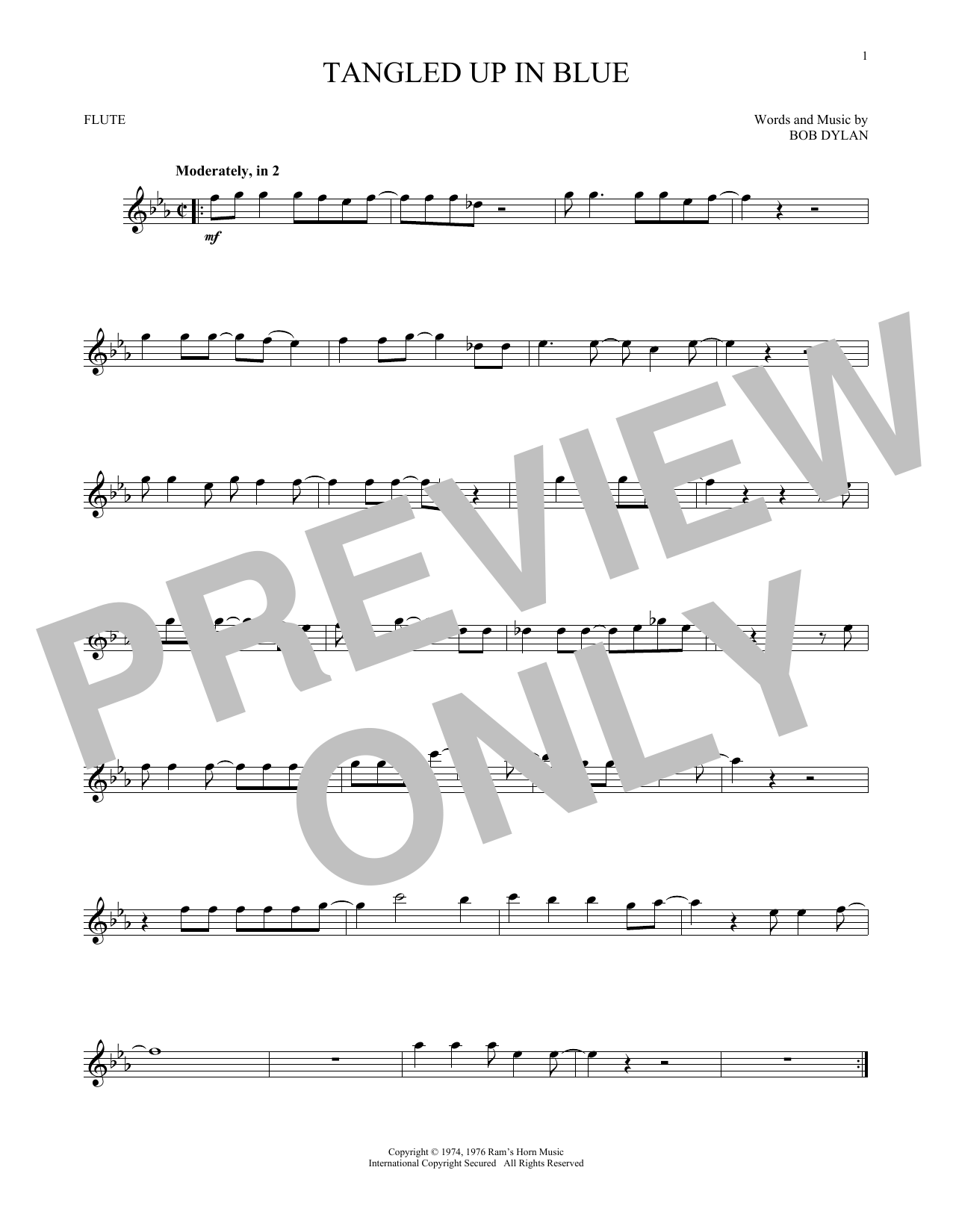 Product gallery: Page 1 of 1 Tangled Up In Blue, Bob Dylan