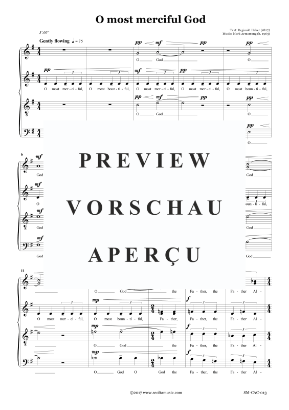 Produktgalerie: Seite 4 von 9 O most merciful God, , Gemischter Chor