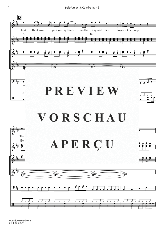 Product gallery: Page 8 of 11 Last Christmas, Wham!, Combo Band - Vocal Version