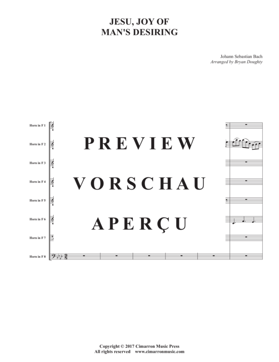 Product gallery: Page 3 of 16 Jesu, meine Freude (Jesu Joy of Man´s Desiring) , ,  (Horn ensemble 1-8 horns)