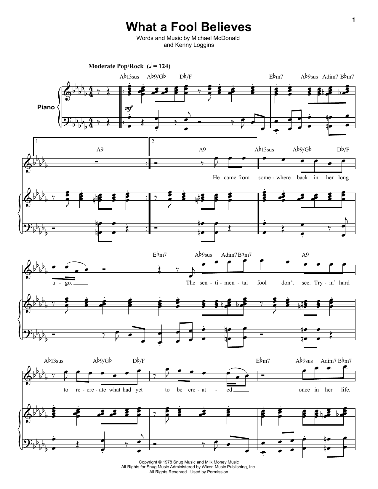 Product gallery: Page 1 of 1 What A Fool Believes, The Doobie Brothers