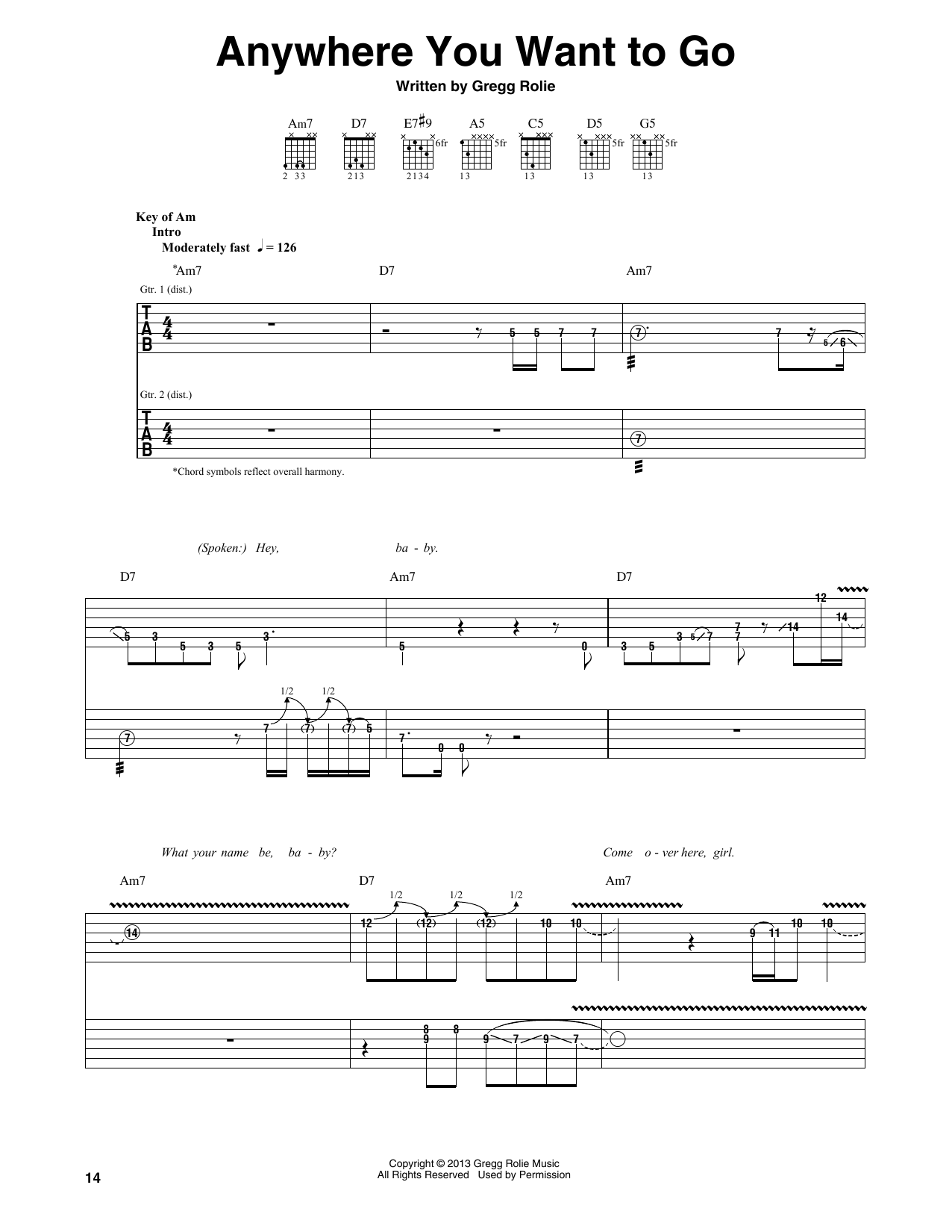 Product gallery: Page 1 of 1 Anywhere You Want To Go, Santana