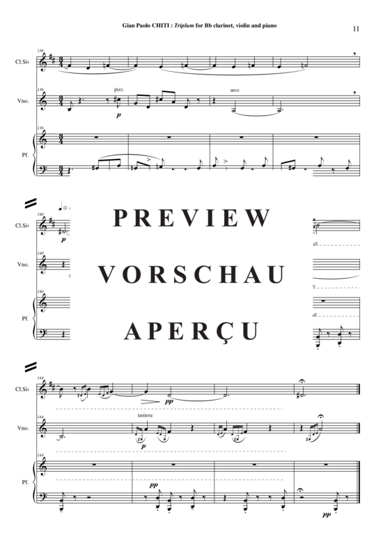 Product gallery: Page 12 of 21 Triplum , , (clarinet in Bb, violin + piano)
