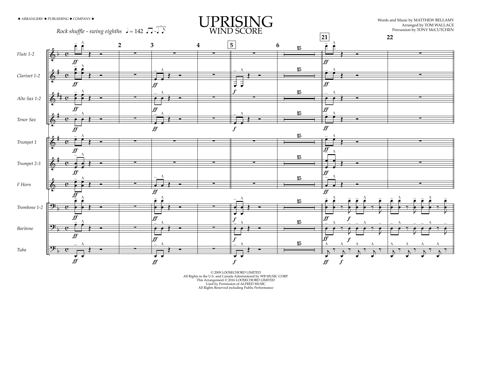 Product picture to: Uprising - Wind Score
