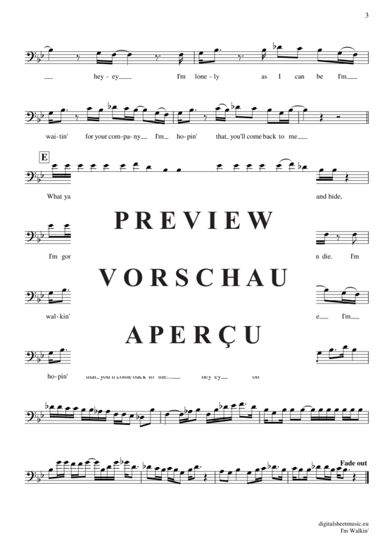 Produktgalerie: Seite 4 von 4 I´m walkin , Domino, Fats, (Violon-Cello)