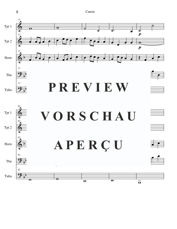 Produktgalerie: Seite 10 von 11 Canon, , Blechbläserquintett